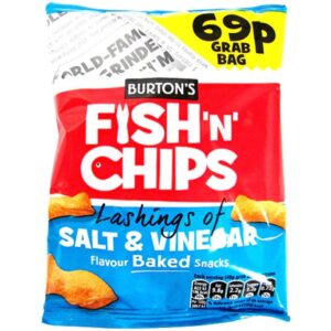 Burtons Fish & Chips Salt & Vinegar 40g PMP 69p - Case of 30