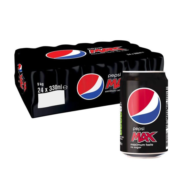 Pepsi Max No Sugar Cans, 330 ml (Pack of 24) – BulkSellmart – Your ...