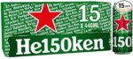 Heineken Premium Lager Beer, 15 x 440ml