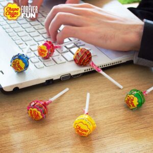 Chupa Chups Best of Mini Tube Small Lollipops, 50 Count