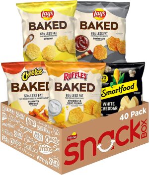 【Buy 3 Get 2 Free】Frito-Lay Baked & Popped Mix Variety Pack, Pack of 40