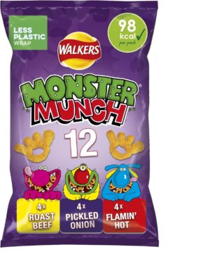 Walkers Monster Munch Variety Snacks, 12 x 20g