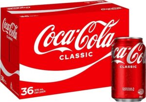 Coca-Cola Classic Soft Drink Multipack Cans 36 x 375mL