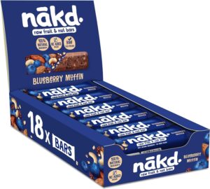 Nakd Blueberry Muffin Natural Snack Bar 35g (Pack Of 18)