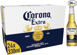 Corona Extra Lager Beer Bottle, 24 x 330ml