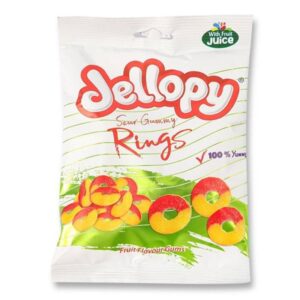 Jellopy Sour Gummy Rings 160g