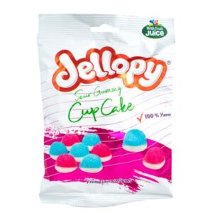 Jellopy Sour Gummy Cup Cakes 160g