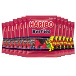 Haribo Gummi Candy, Berries, 5 ounce, 12 Pack