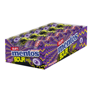 Mentos Pure Fresh Chewing Gum, Sour Grape 30g (Box of 10)