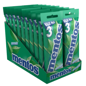 Mentos Spearmint Candy Roll, 3 Pack (Box of 20)