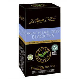 Sir Thomas Lipton French Earl Grey Black Tea 25 Bags (Box of 6)