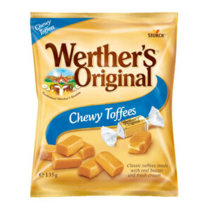 Werthers Original Chewy Toffees Bag 135g Bags (Box of 12)