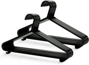 KEPLIN Adult Plastic Coat Hangers - 25pk
